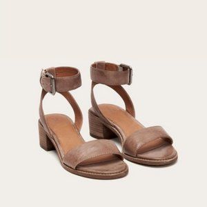 Tan Frye Cindy Heeled Sandals